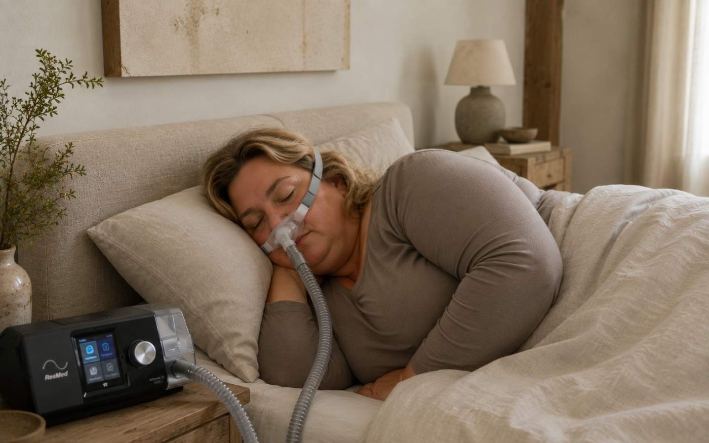 Cpap apparaat bij slaapapneu