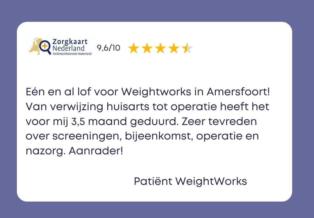 Obesitas kliniek WeightWorks patient ervaring